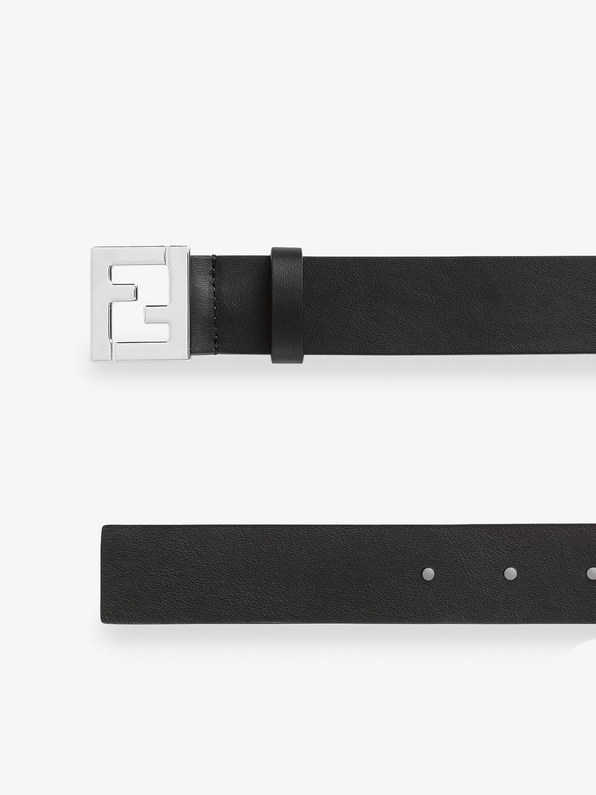 Fendi Men's Leather Belt Black, view 2