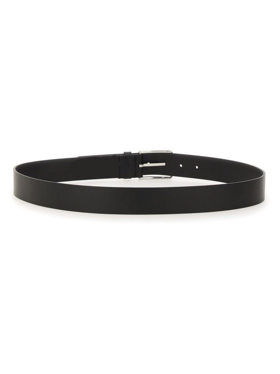 BOSS Men's Cintura Elio in Pelle Black