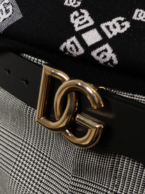 Dolce &amp; Gabbana Men's Leather Belt Black