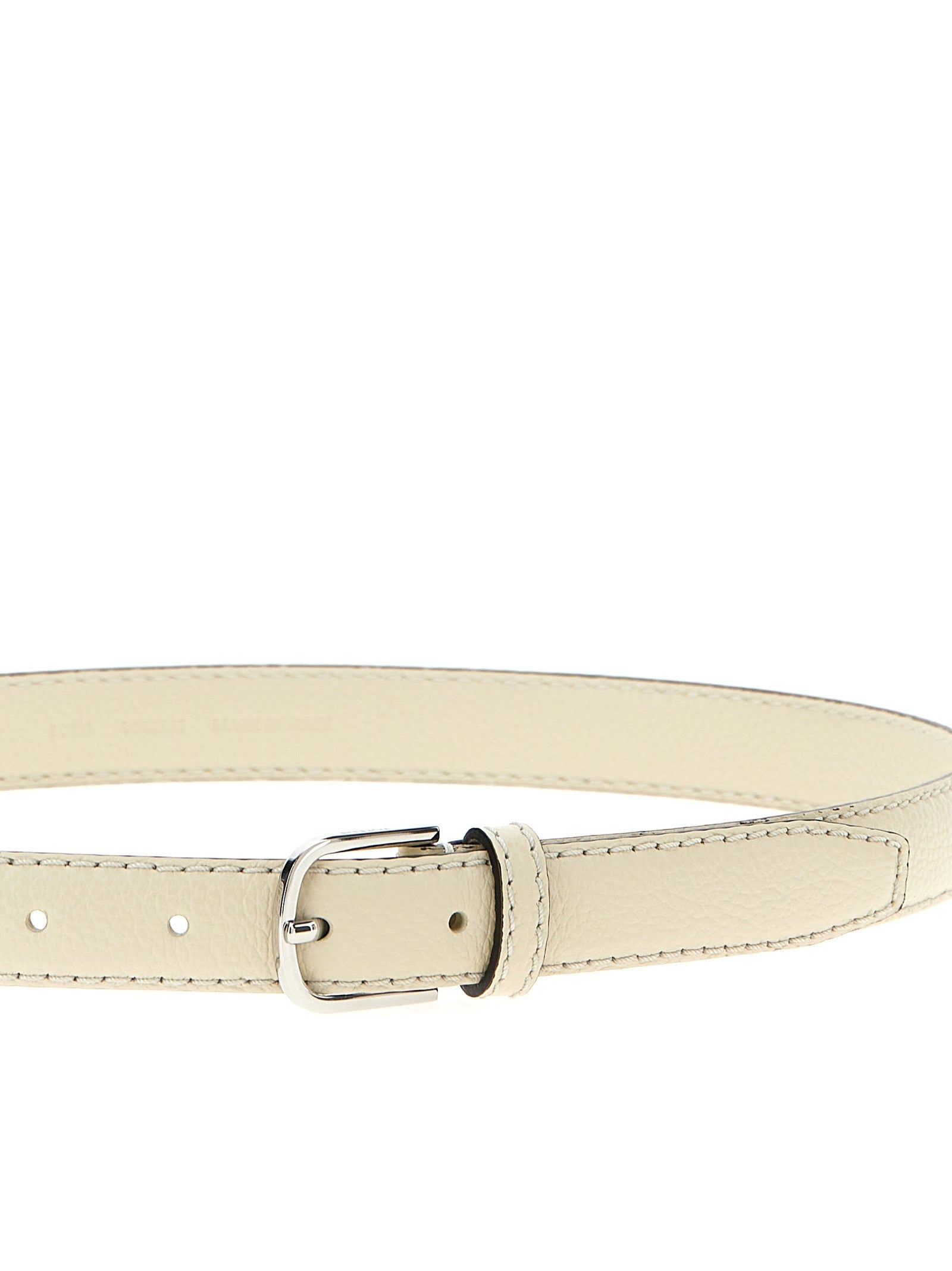 Toteme Leather Belt White