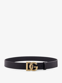 Dolce &amp; Gabbana Men's Leather Belt Black