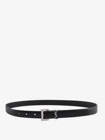 Saint Laurent Women's Leather Belt Black