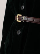 Saint Laurent Women's Leather Belt Beige, view 2