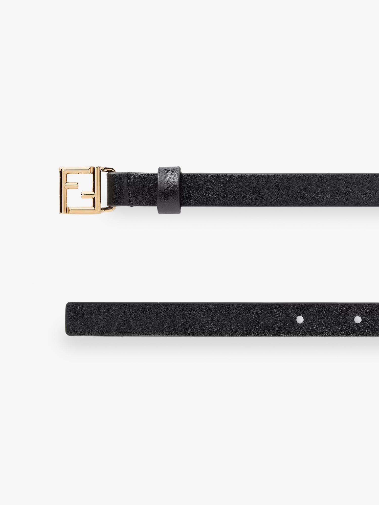 Fendi Women's Leather Belt Black