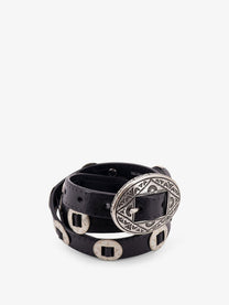 Golden Goose Men's Leather Belt Black