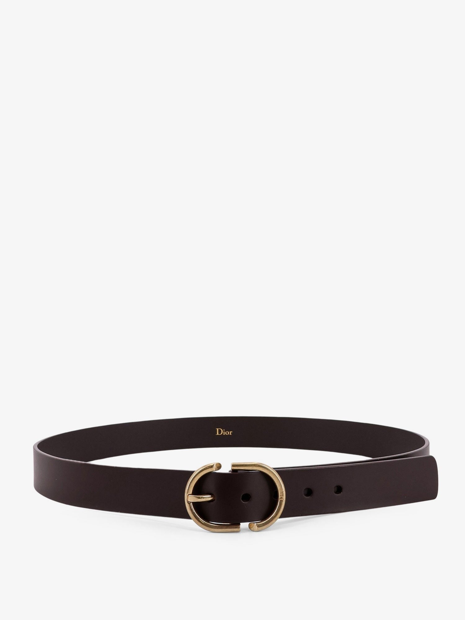 Dior Men's Leather Belt Brown Dior