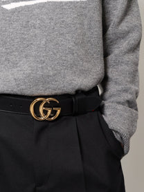 Gucci Men's Leather Belt Black