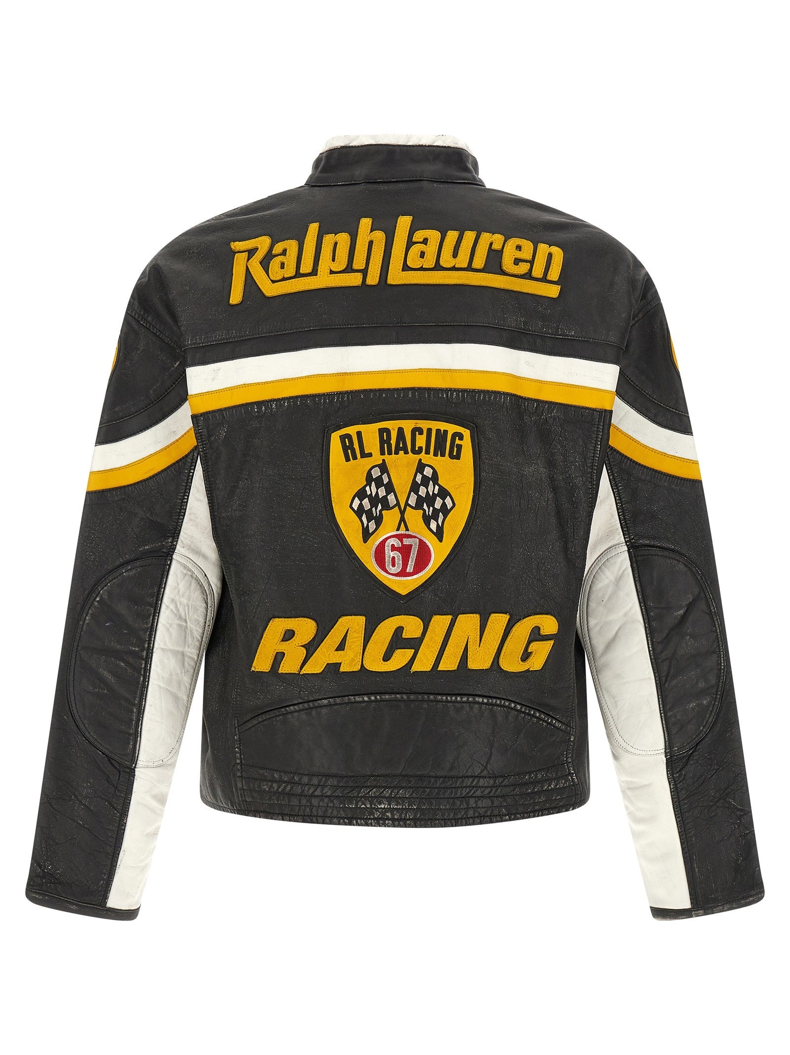 Polo Ralph Lauren Leather Biker Jacket Black