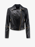 Elisabetta Franchi Women's Leather Biker Jacket Black