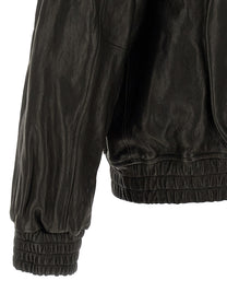 DUNST Leather Blouson Black