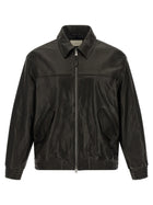 DUNST Men's Unisex Refined Leather Jacket Black