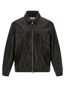 DUNST Leather Blouson Black