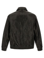 DUNST Men's Unisex Refined Leather Jacket Black, view 2