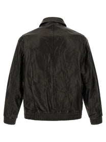 DUNST Leather Blouson Black