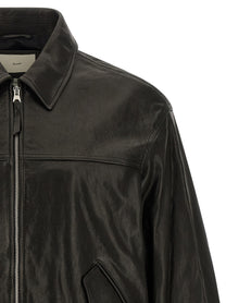 DUNST Leather Blouson Black