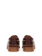 Timberland Men's Leather Boat Moccasin Red, view 3