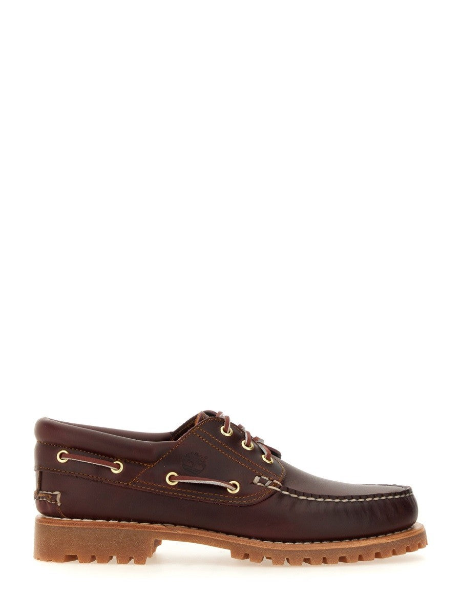 Timberland Men's Leather Boat Moccasin Red