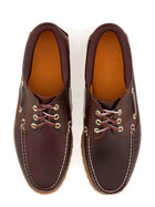 Timberland Men's Leather Boat Moccasin Red, view 6