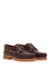 Timberland Men's Leather Boat Moccasin Red