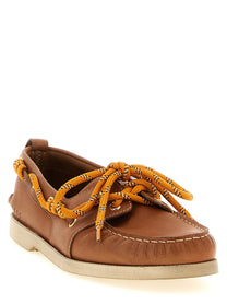 Golden Goose Leather Boat Shoe Brown