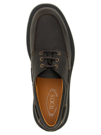 Tod's Leather Boat Shoe Brown