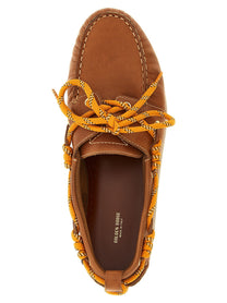 Golden Goose Leather Boat Shoe Brown