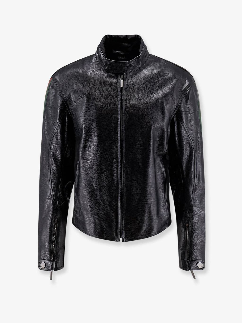 Gucci Men's Leather Bomber Black