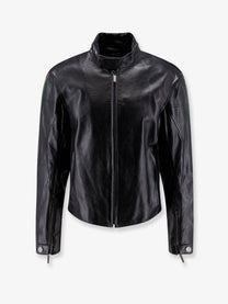 Gucci Men's Leather Bomber Black