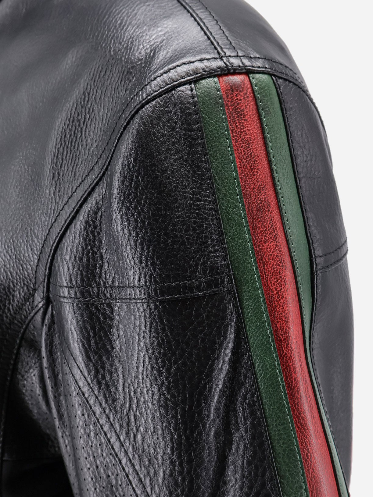Gucci Men's Leather Bomber Black