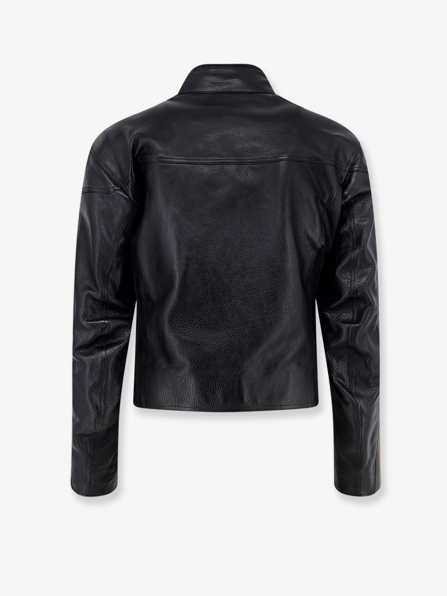 Gucci Men's Leather Bomber Black