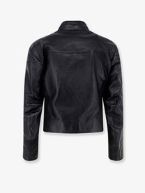 Gucci Men's Leather Bomber Black