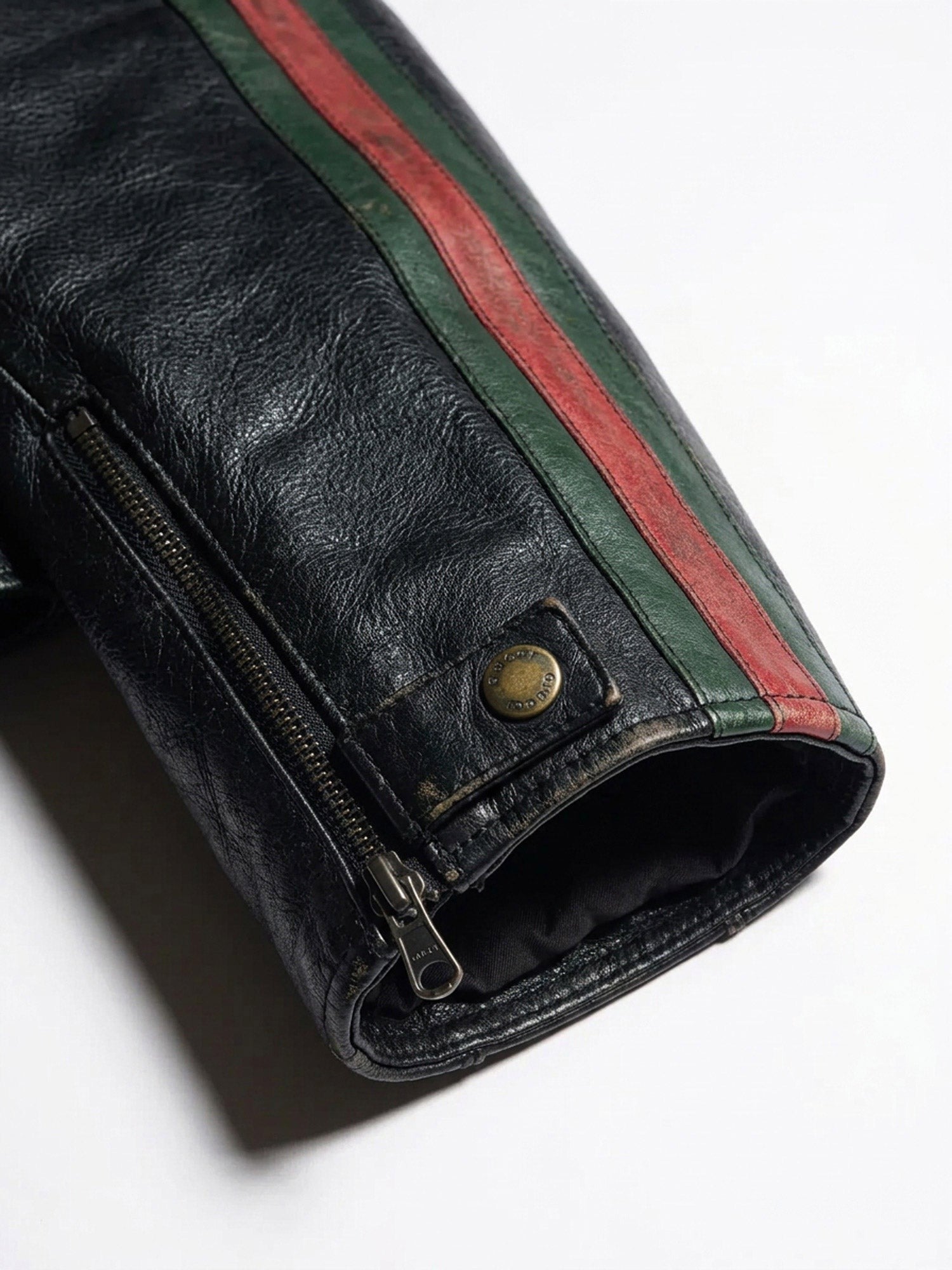 Gucci Men's Leather Bomber Black