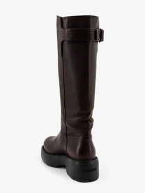Miu Miu Women's Leather Boots Brown