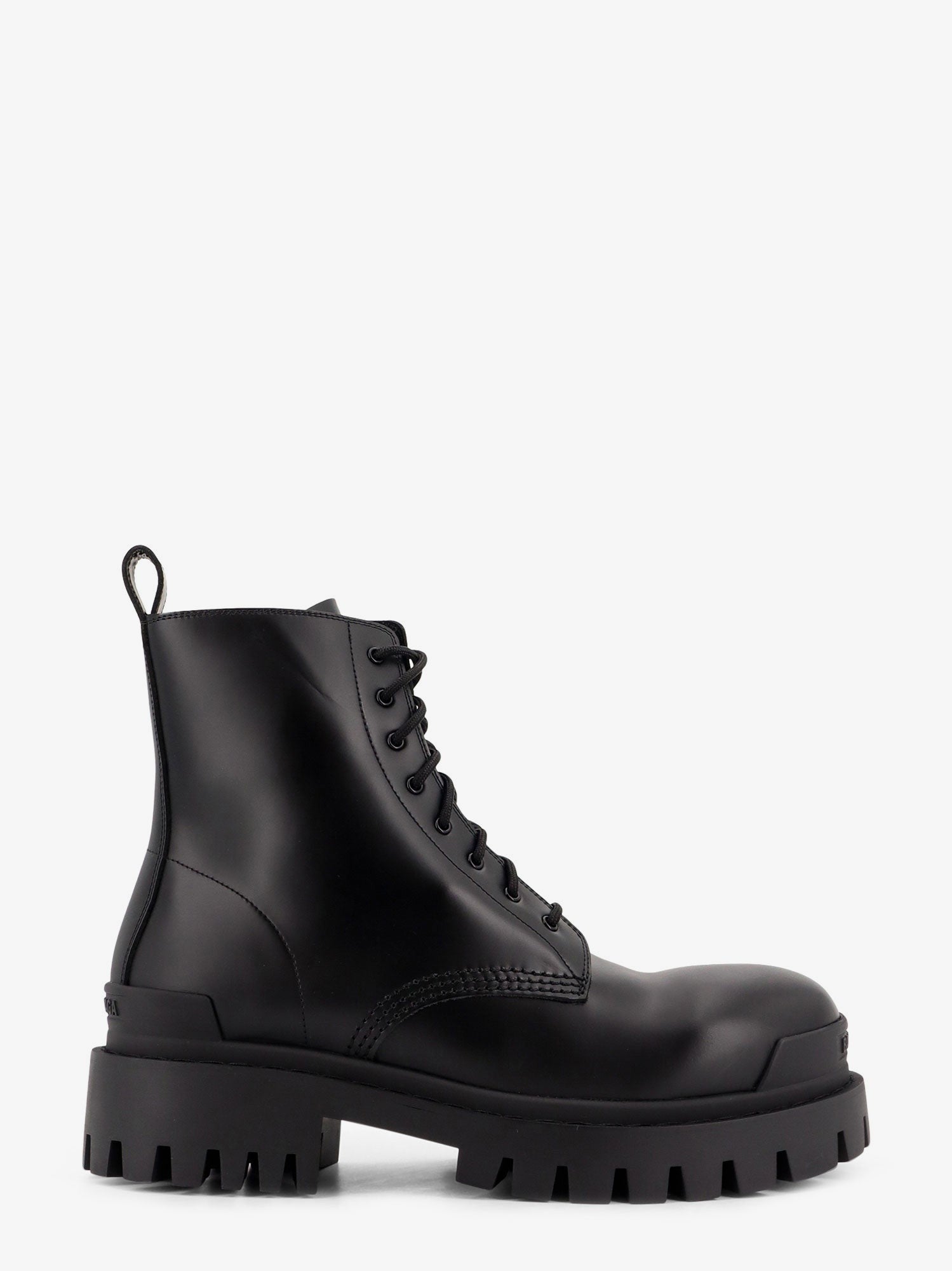 Balenciaga Men's Leather Boots Black