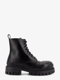 Balenciaga Men's Leather Boots Black
