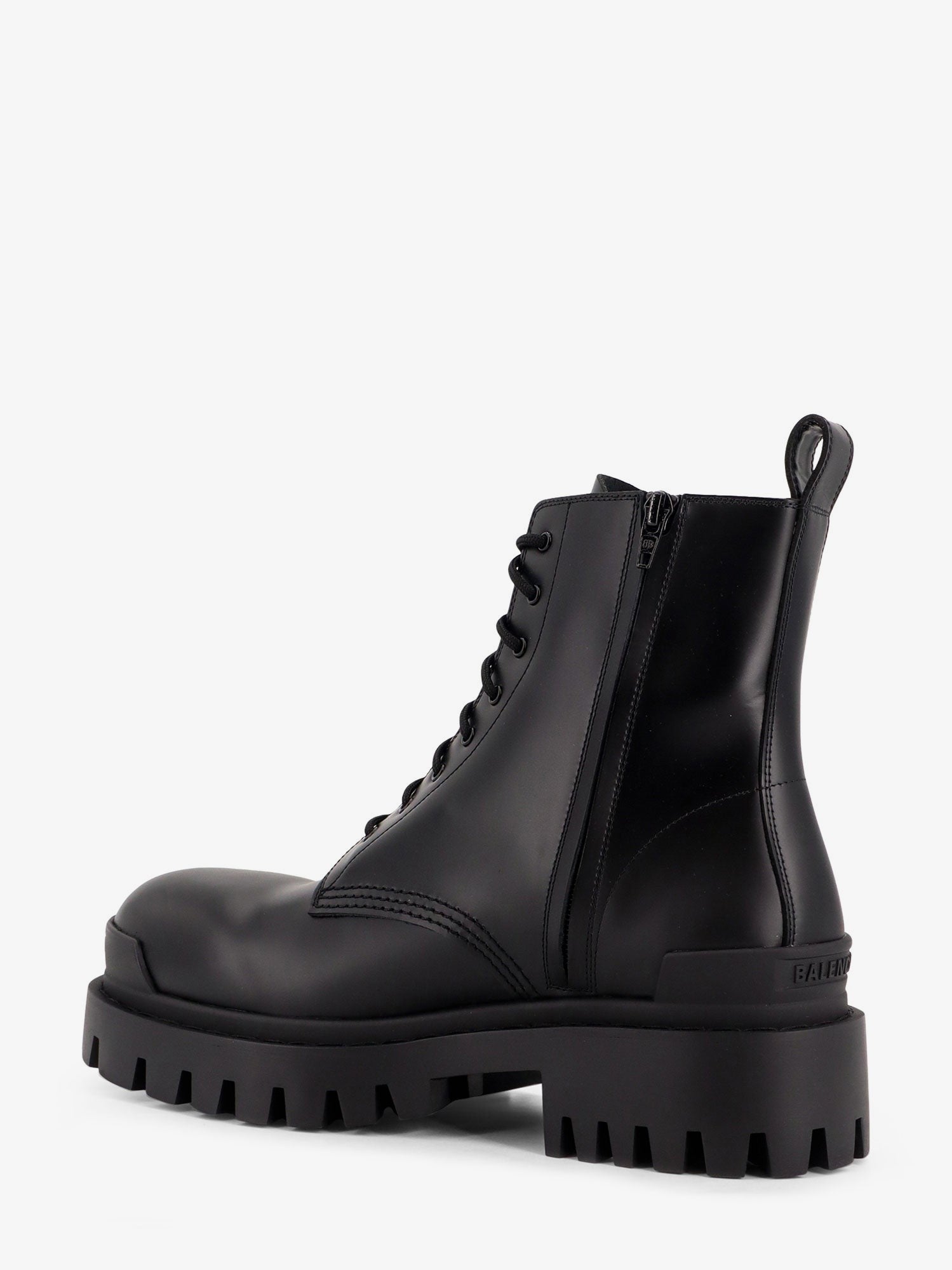 Balenciaga Men's Leather Boots Black