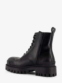 Balenciaga Men's Leather Boots Black