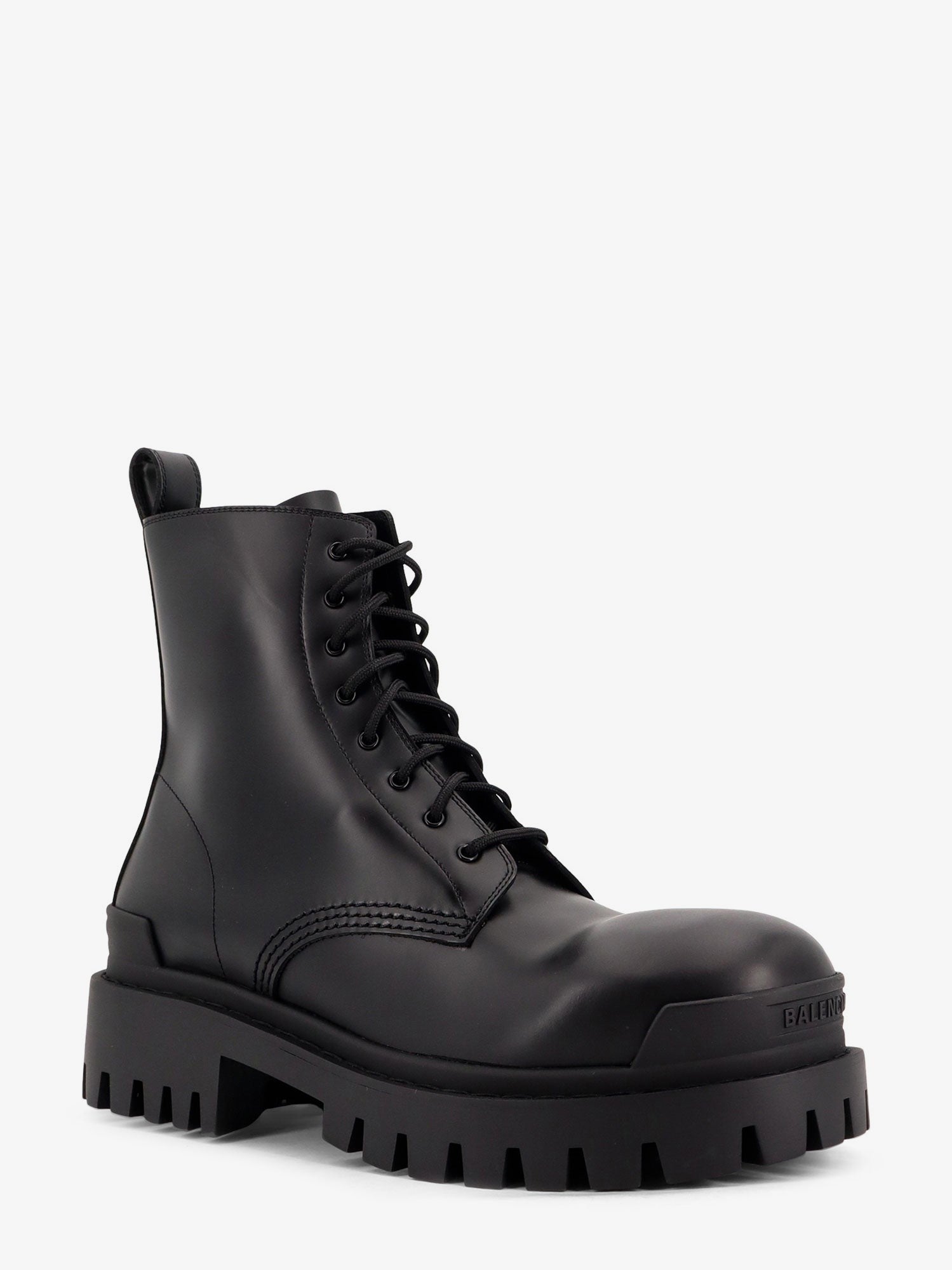 Balenciaga Men's Leather Boots Black