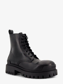 Balenciaga Men's Leather Boots Black