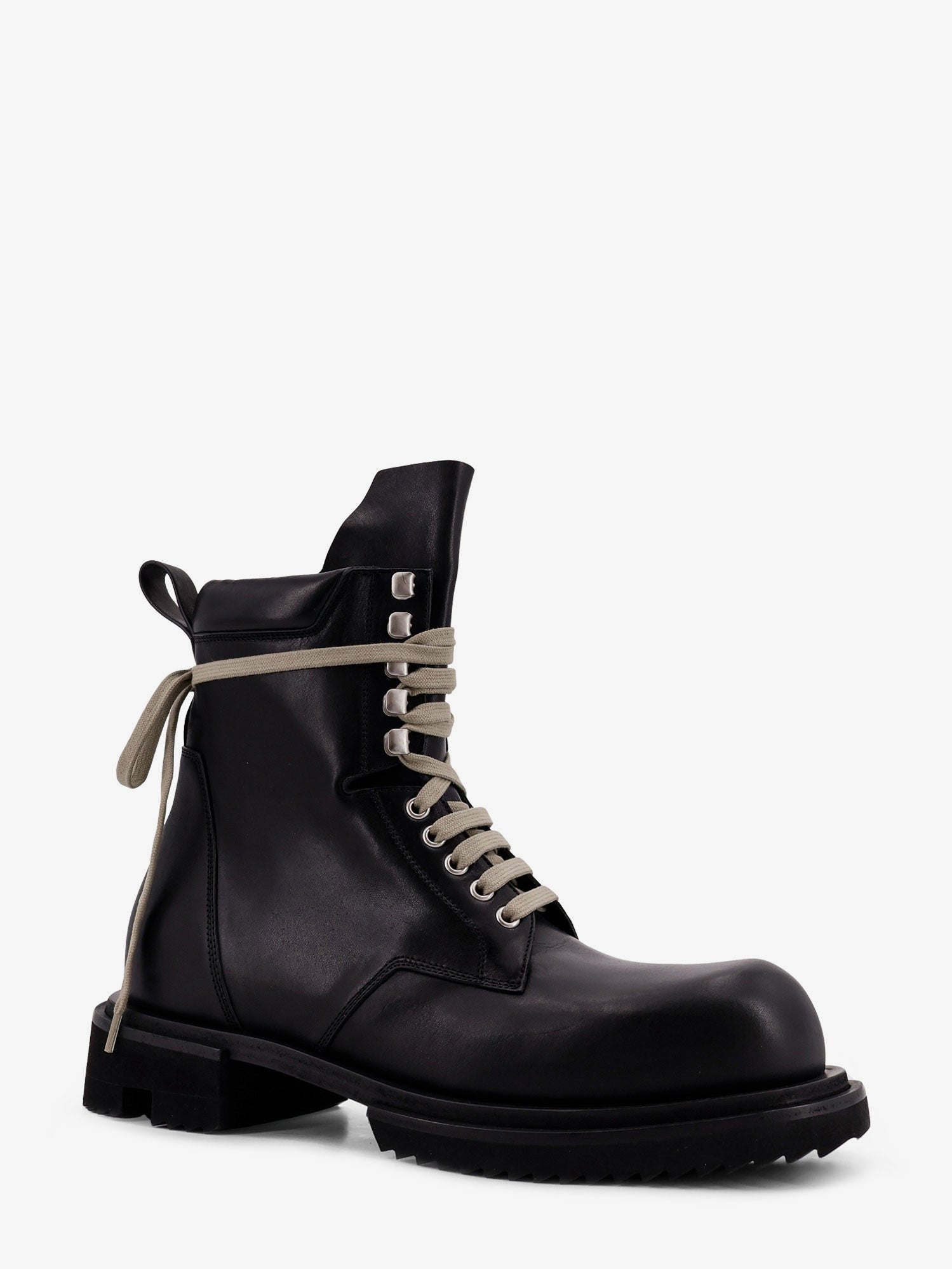 Rick Owens Men's Leather Boots Black