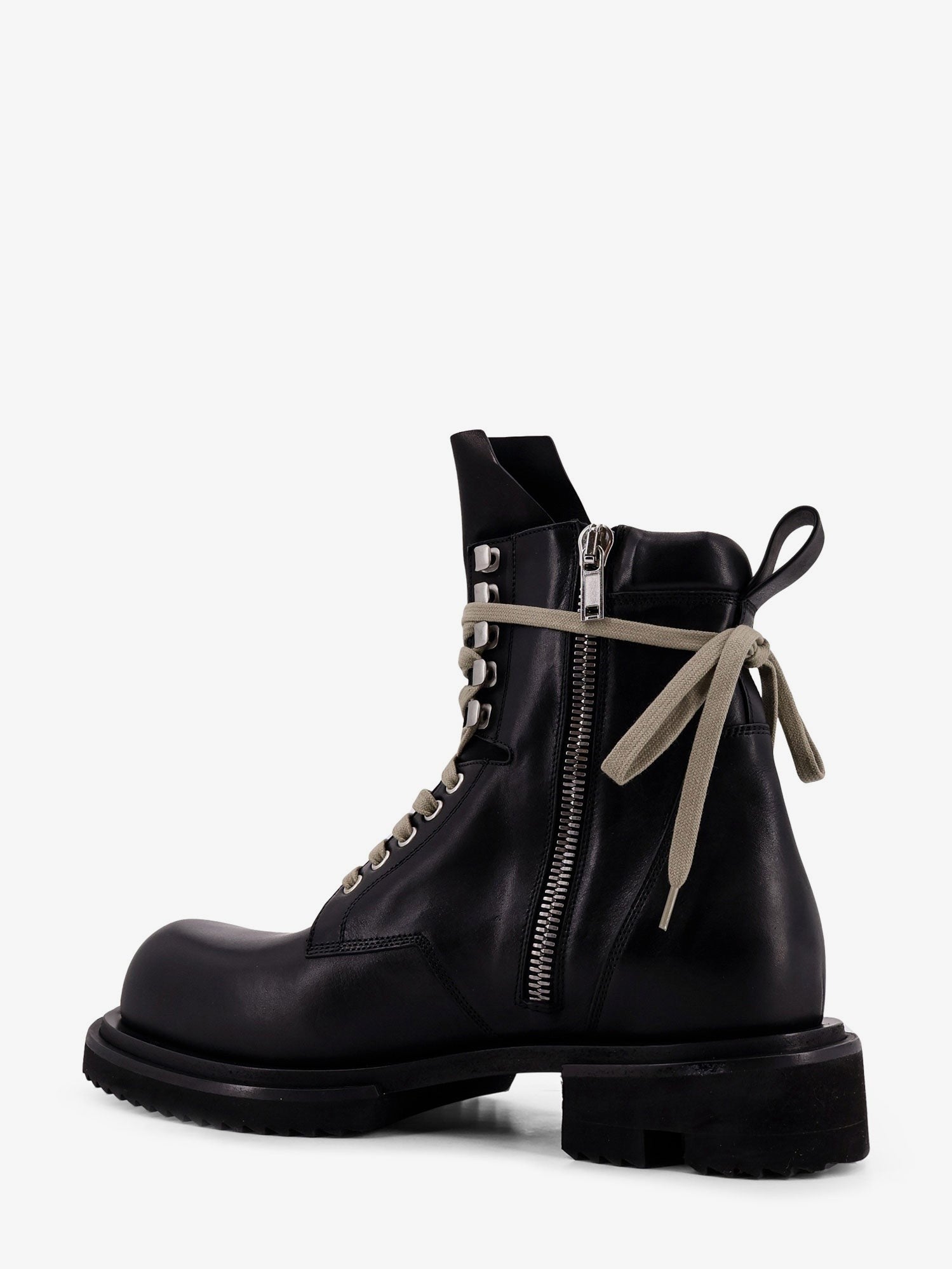 Rick Owens Men's Leather Boots Black