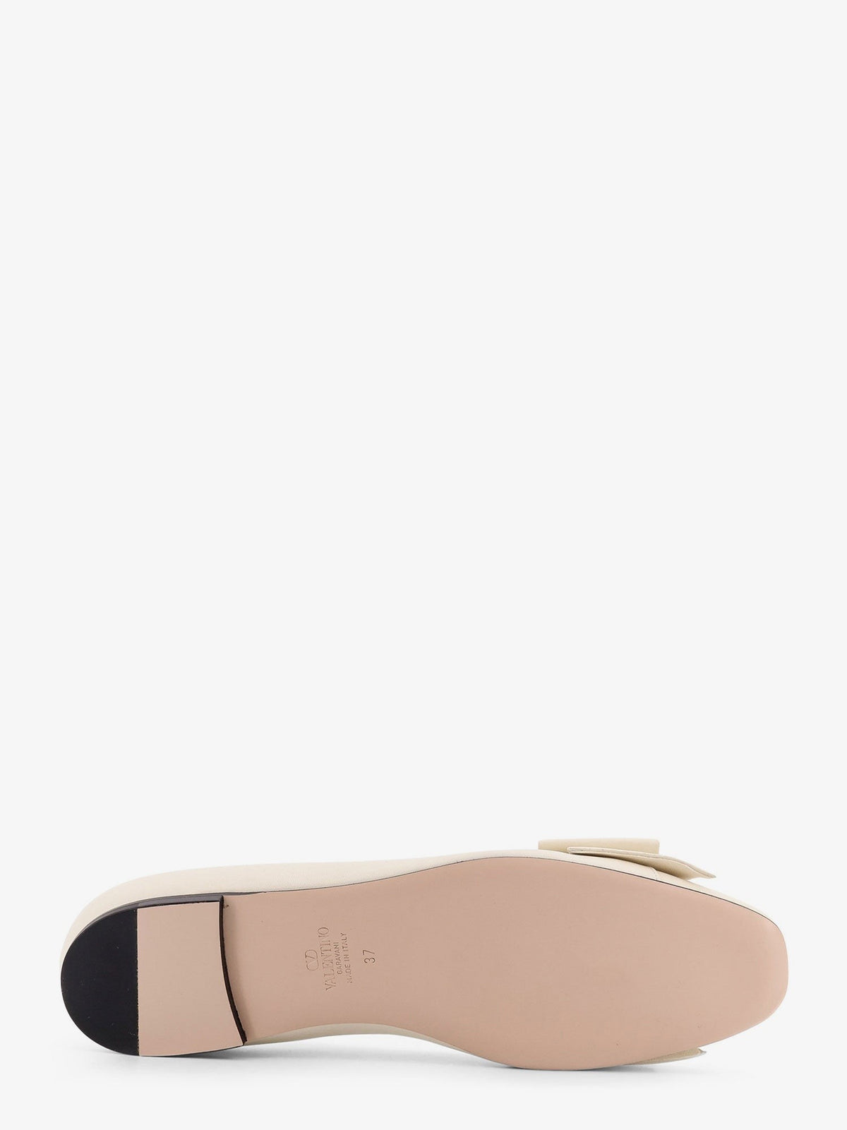 Valentino Women's Leather Bowow Ballerinas White, view 5