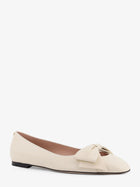 Valentino Women's Leather Bowow Ballerinas White, view 3