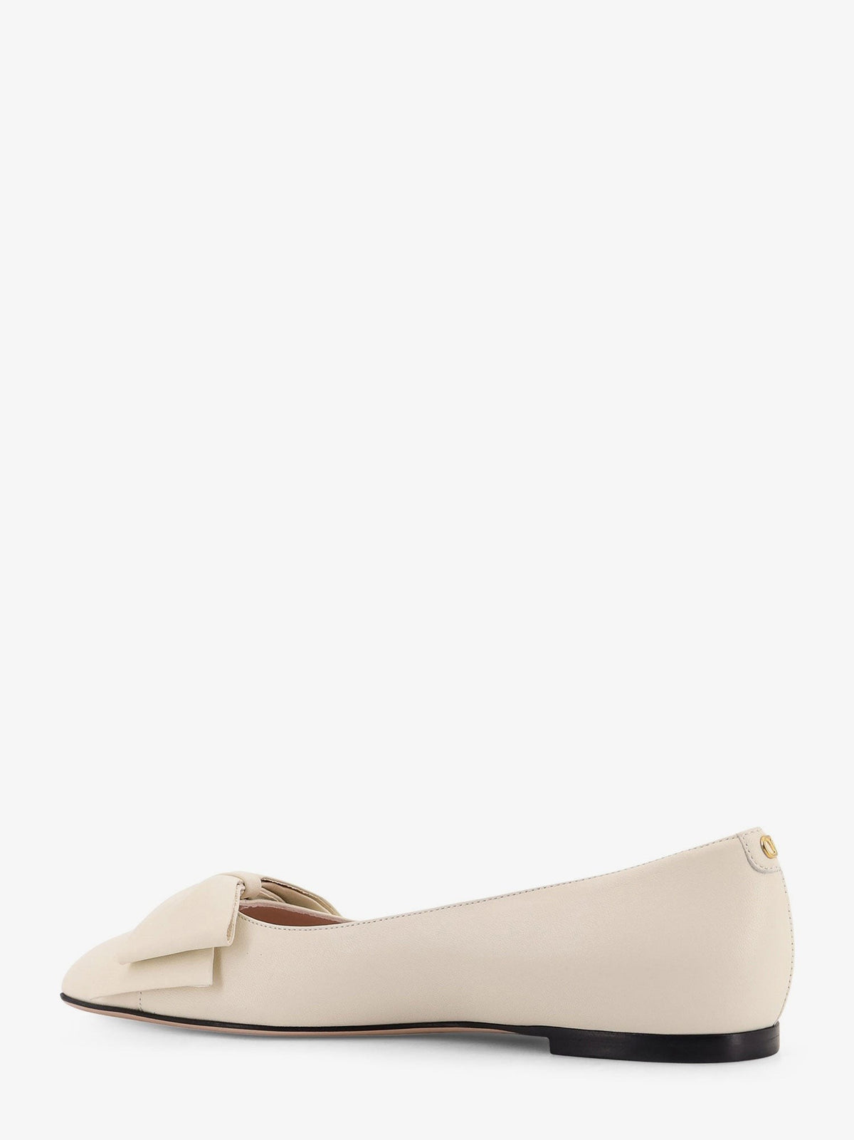Valentino Women's Leather Bowow Ballerinas White, view 4