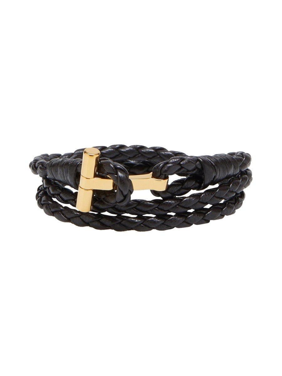 Tom Ford Men's Leather Bracelet Brown