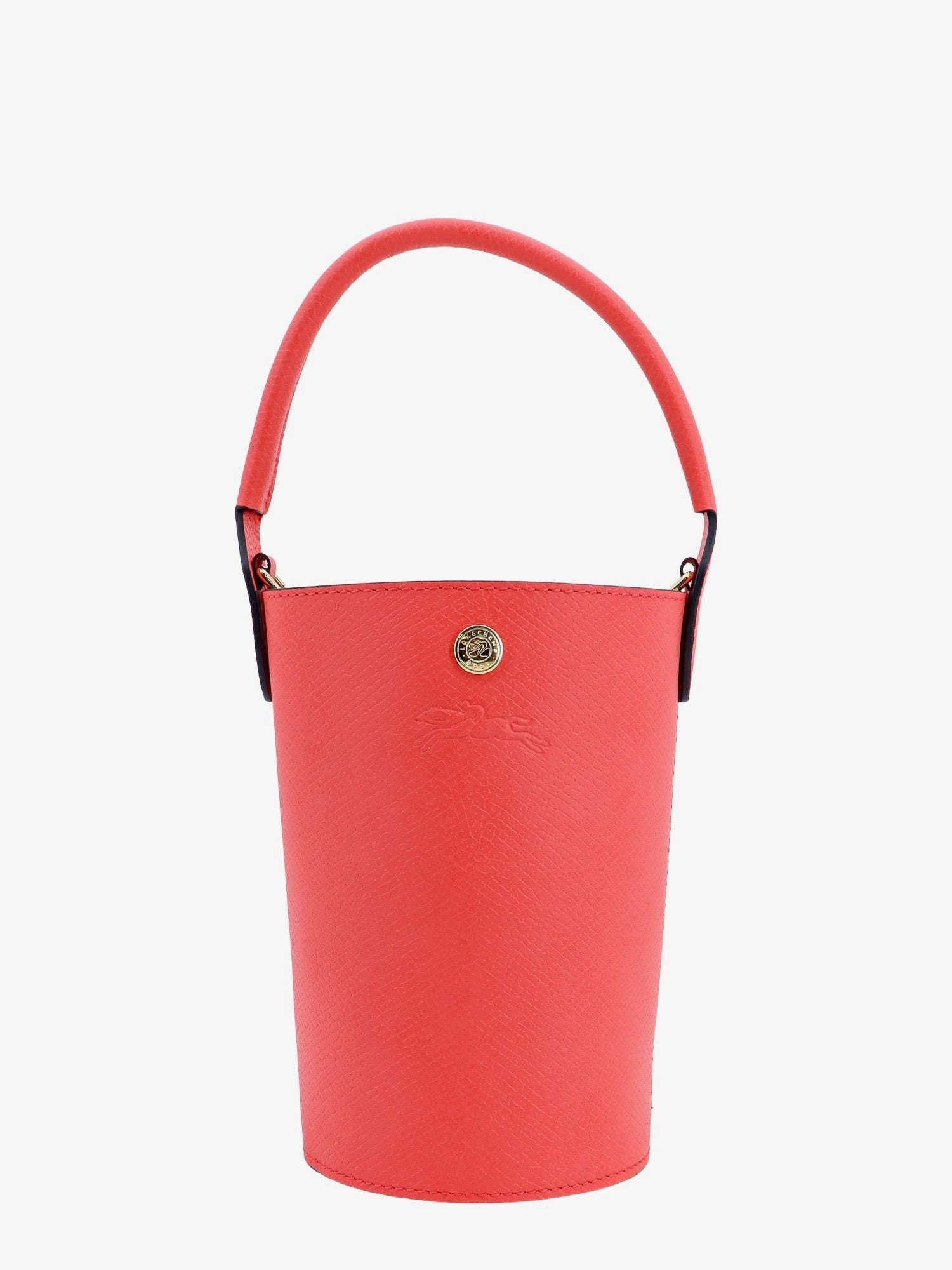Longchamp Women's Leather Bucket Bag Red
