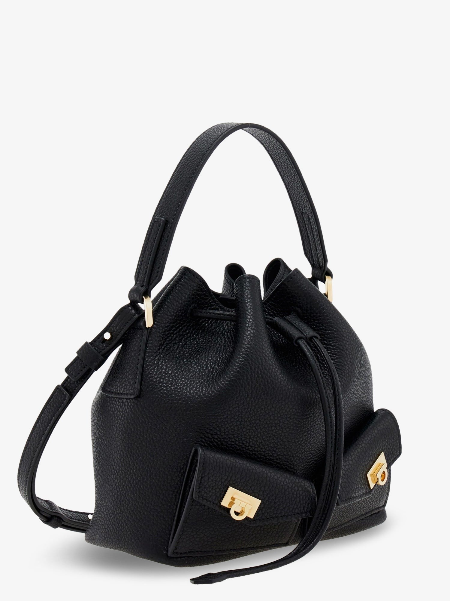 Ferragamo Women's Leather Bucket Bag Black
