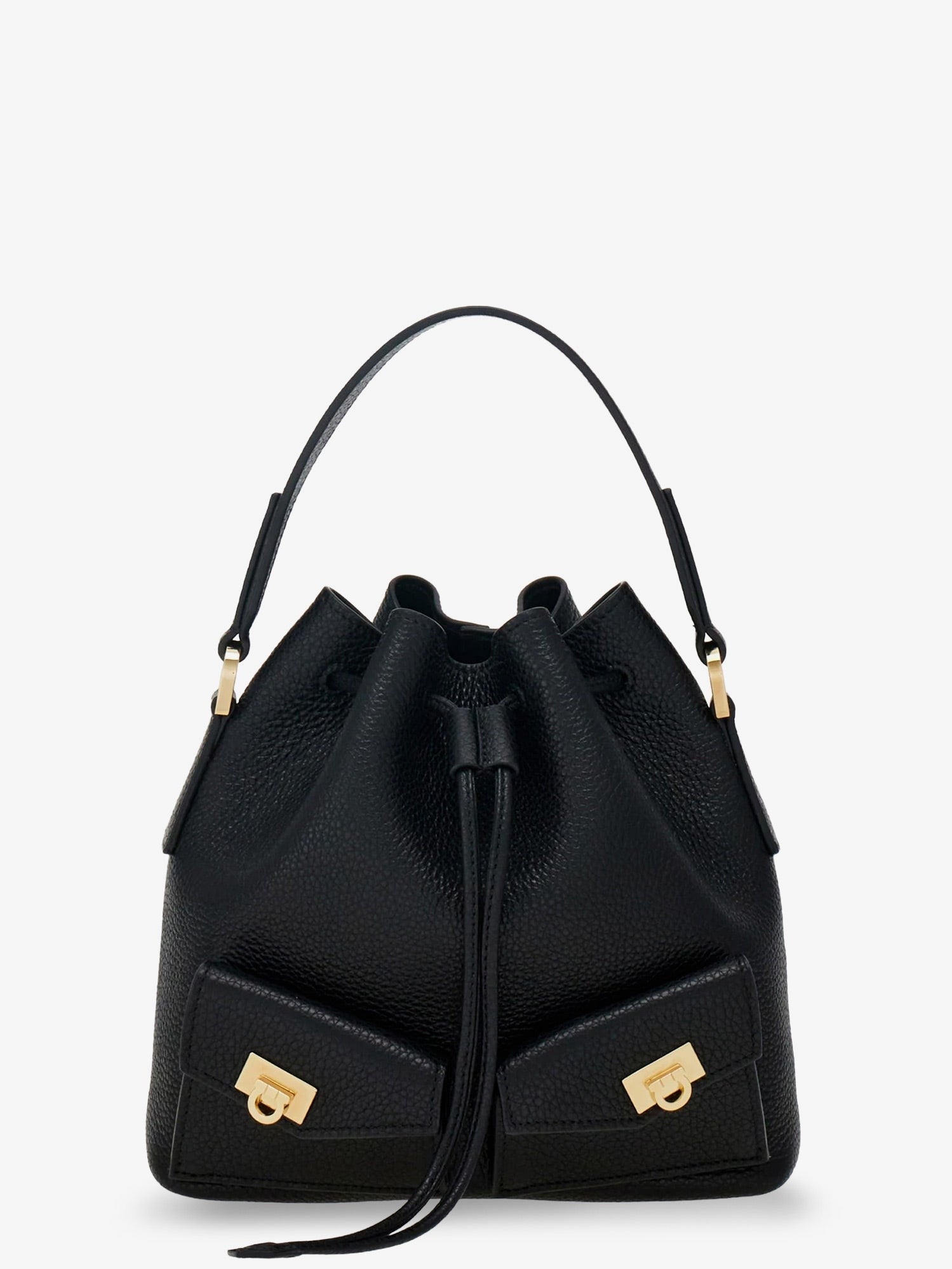 Ferragamo Women's Leather Bucket Bag Black