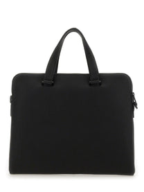 Ferragamo Men's Leather Business Bag Black
