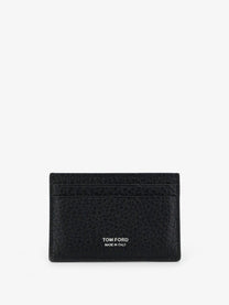 Tom Ford Men's Leather Card Holder Black